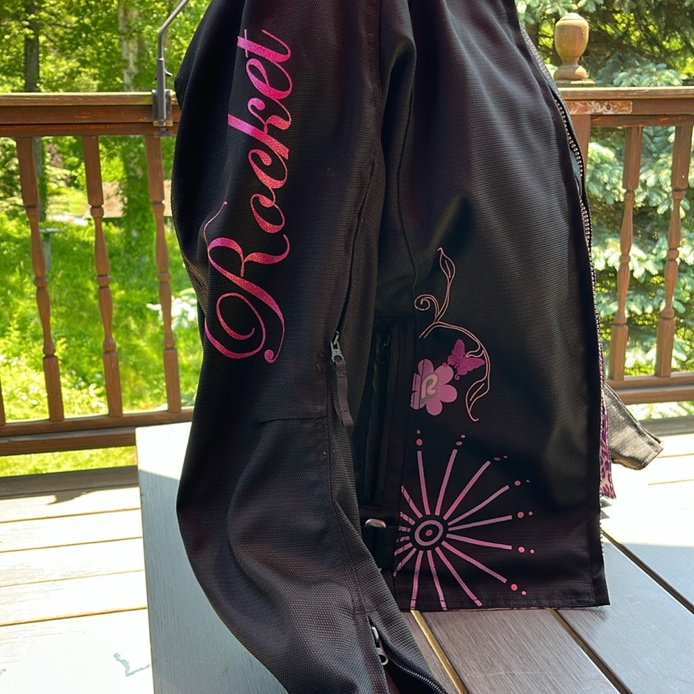 Joe Rocket Black and Pink Women's Jacket - Picture 5 of 10